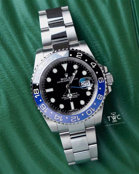 rolex gmt master ii 116710blnr batman|Rolex Batman gmt price.